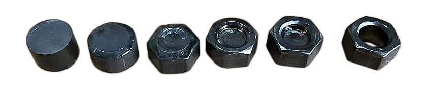 nut upsetting stages on the RNFR series machine