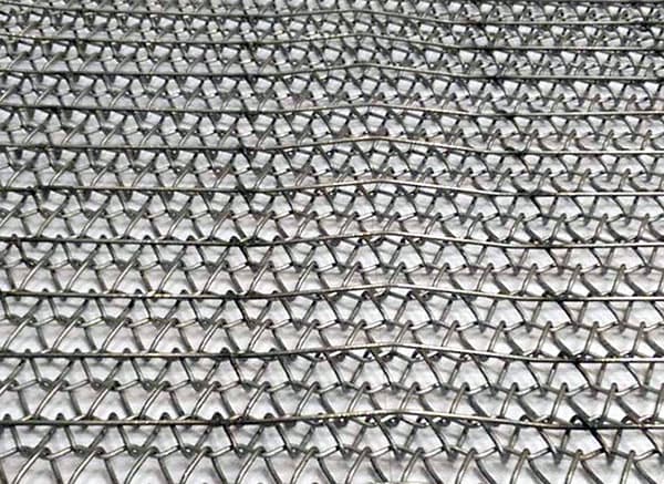 flat heat-resistant conveyor belt with special weaves for continuous furnaces