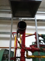 Gas burner for exhaust gas combustion