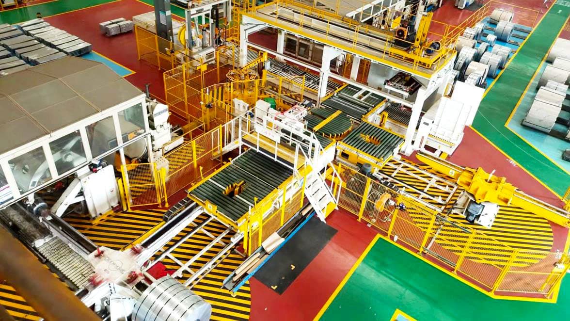 Automatic Steel Coil Packaging Line