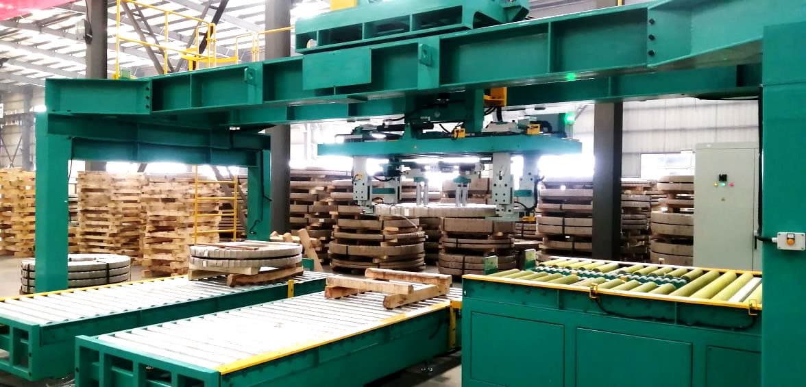 Automatic Steel Coil Packaging Line