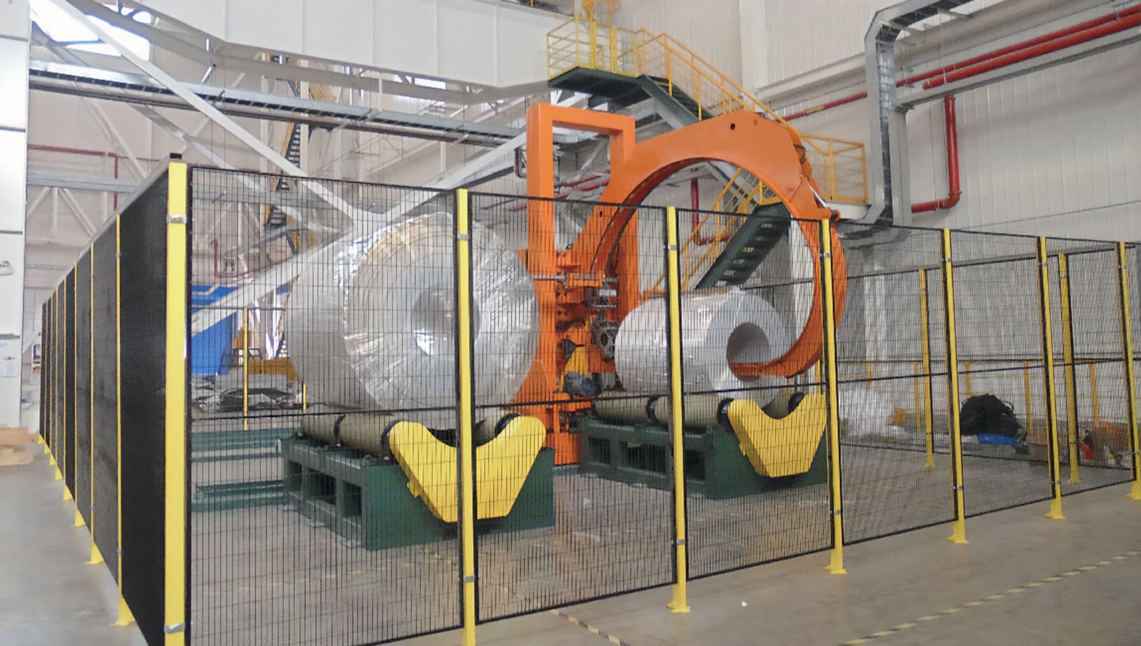 wide metal coil packaging line