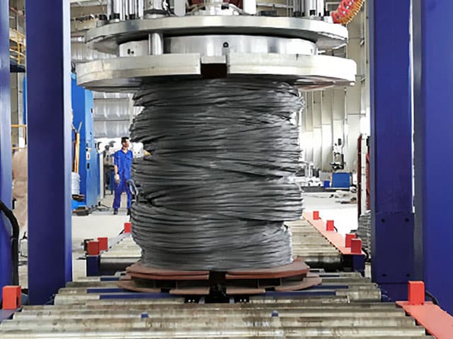 lifting, compacting, rotating system