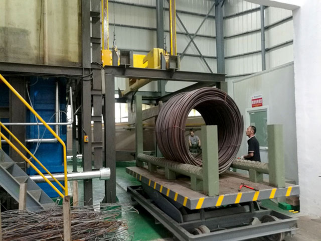 wire coil feeding
