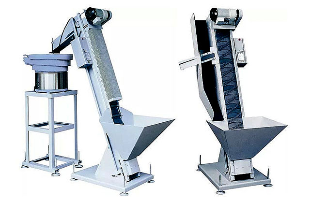 Device for loading fasteners, hardware, parts into the bunker