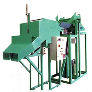 equipment for overturn and loading of metal hardware, fasteners and component parts with weight fixation