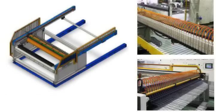 feeding of longitudinal wire
