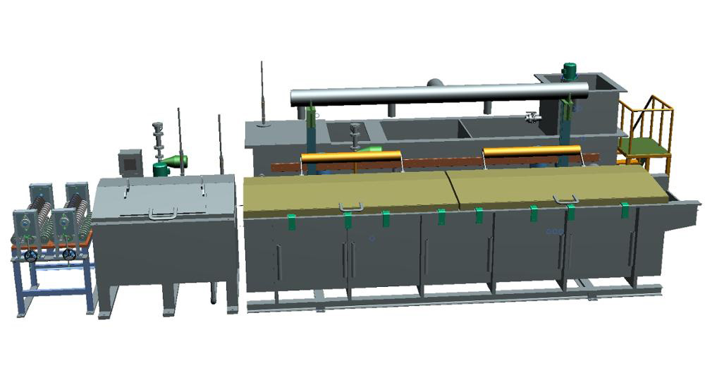 wire phosphating line appearance